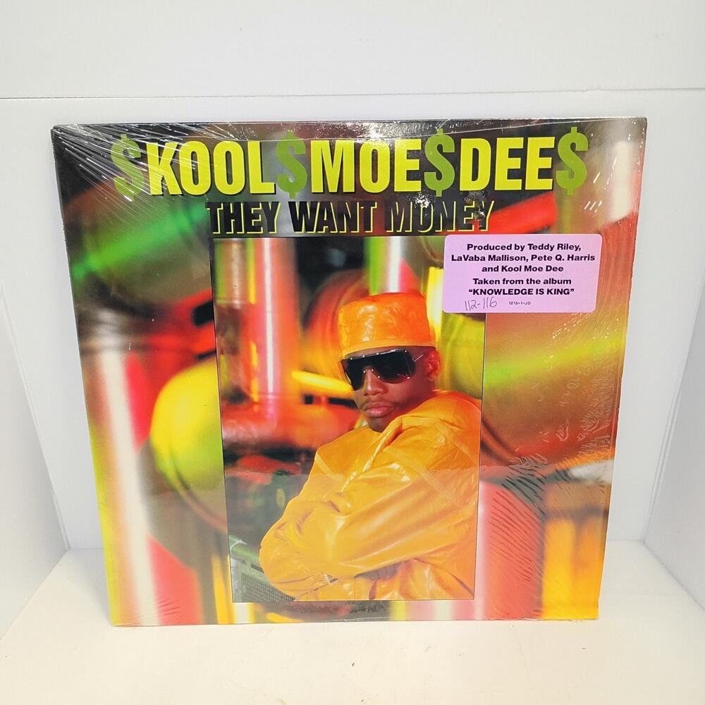 Kool Moe Dee They Want Money Jive Vintage 1989 Picture Sleeve Hip-Hop